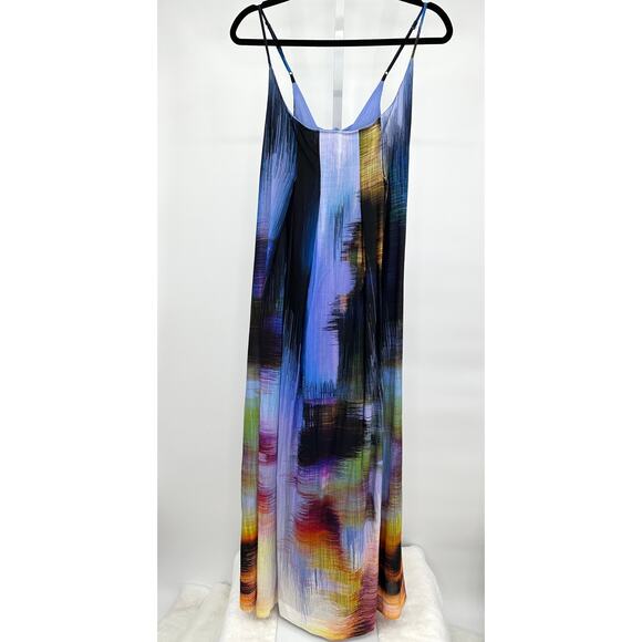 Anthropologie Nikki Pleated Maxi Dress Large New - Picture 3 of 11